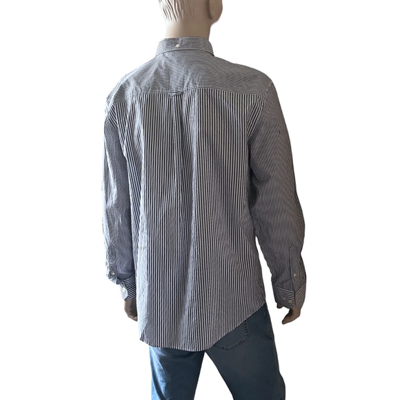 Ben Sherman Easy Fit Union Shirt Long Sleeve Stripe Cotton Button Down Collar - Picture 6 of 12